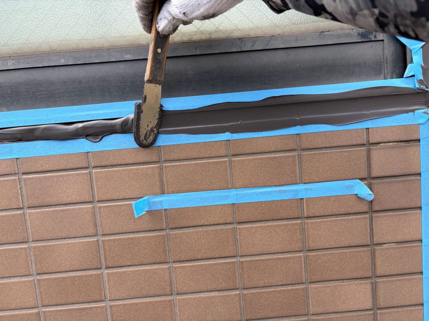 シール入替工事前の状態